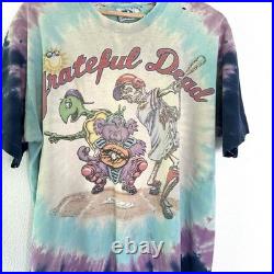 Vintage 1994 Grateful Dead Steal Your Base Liquid Blue Tie Dye Shirt XL