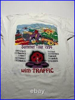 Vintage 1994 Grateful Dead Summer Tour with Traffic Graphic Shirt Large AI3