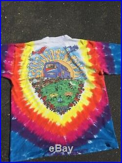 Vintage 1994 Grateful Dead T Shirt Summer Tour Tye Dye XL Liquid Blue