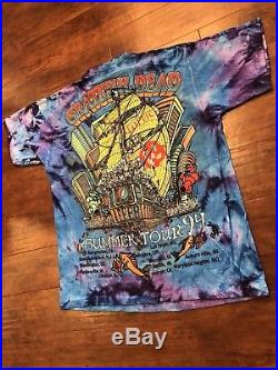 Vintage 1994 Grateful Dead Tie Dye Summer Tour Shirt Large