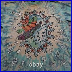 Vintage 1994 Grateful Dead Tie Dye Tour Shirt David Opie Band Rock Liquid Blue