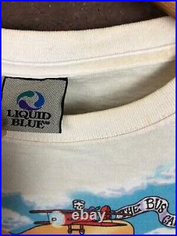 Vintage 1994 Grateful Dead Tie Dye Tour T shirt mens Xl Liquid Blue Garcia