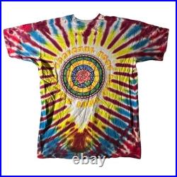 Vintage 1994 Grateful Dead Tour Tie Dye Shirt Stained Glass Steal Your Face XL
