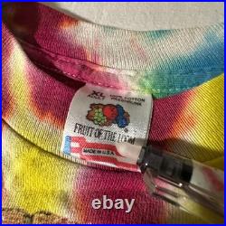 Vintage 1994 Grateful Dead Tour Tie Dye Shirt Stained Glass Steal Your Face XL