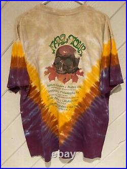 Vintage 1994 Harvester Grateful Dead Fall Tour T-Shirt Size XL Tie Dye Autumn