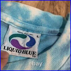 Vintage 1994 Liquid Blue The Grateful Dead Snowboarding Tie Dyed T-Shirt Men's L