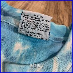 Vintage 1994 Liquid Blue The Grateful Dead Snowboarding Tie Dyed T-Shirt Men's L