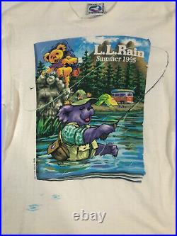 Vintage 1995 GRATEFUL DEAD LL RAIN SUMMER LIQUID BLUE t-shirt L