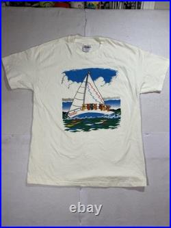 Vintage 1995 G. D. M Grateful Dead Shirt Sailboat S. S. Bear Boat Men Sz Large EUC