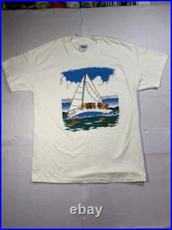 Vintage 1995 G. D. M Grateful Dead Shirt Sailboat S. S. Bear Boat Men Sz Large EUC