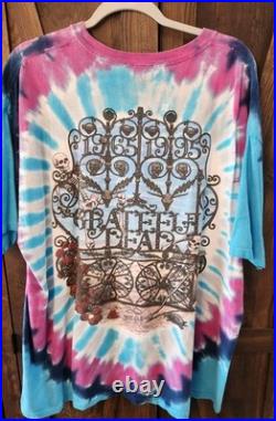 Vintage 1995 Grateful Dead 30th Anniversary Liquid Blue T-shirt XXL