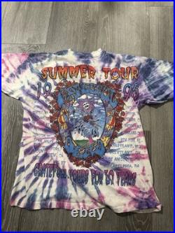 Vintage 1995 Grateful Dead 30th Anniversary Tie Dye Tour Shirt Large