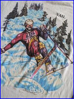 Vintage 1995 Grateful Dead 90s US Ski Team Long Sleeve T-shirt Deadhead XL Vail