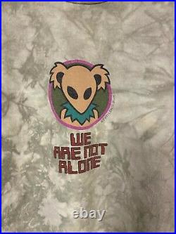 Vintage 1995 Grateful Dead Alien We Are Not Alone Shirt Mens Sz XL Liquid Blue