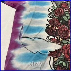 Vintage 1995 Grateful Dead Bertha 30 Years Adult T Shirt XL Large Mens Tie Dye