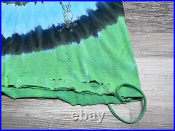 Vintage 1995 Grateful Dead Highgate Liquid Blue Tie Dye XL Pinkerton Thrashed