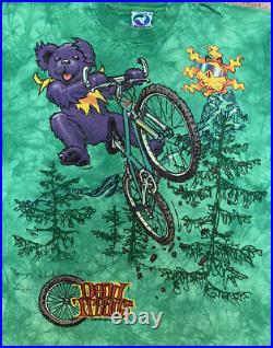 Vintage 1995 Grateful Dead Mountain Bike Dead Treads T-shirt Size Extra Large