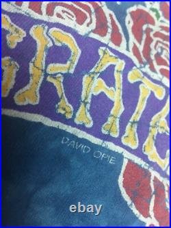 Vintage 1995 Grateful Dead Spring Tour Shirt Bertha Batik Rare GDM Size XL
