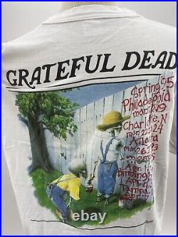 Vintage 1995 Grateful Dead Spring Tour Shirt XL VTG 90s GDM Jerry Garcia Phish