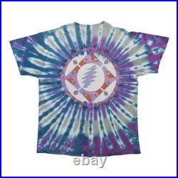 Vintage 1995 Grateful Dead Steal Your Face Tie Dye Shirt Size Large
