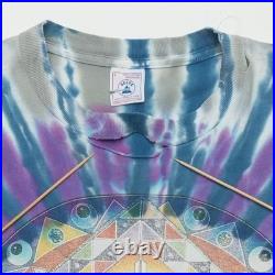 Vintage 1995 Grateful Dead Steal Your Face Tie Dye Shirt Size Large