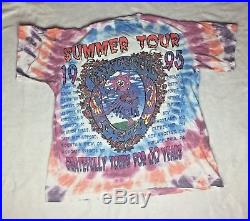Vintage 1995 Grateful Dead Tour Shirt 30th Anniversary Tie Dye Size OSFA