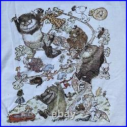 Vintage 1995 Grateful Dead Where The Wild Things Are Summer Tour T Shirt Large