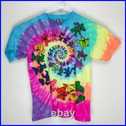 Vintage 1995 Grateful Dead tie-dye on Liquid Blue short sleeve tee shirt large