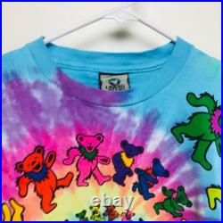 Vintage 1995 Grateful Dead tie-dye on Liquid Blue short sleeve tee shirt large