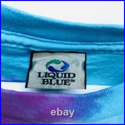 Vintage 1995 Grateful Dead tie-dye on Liquid Blue short sleeve tee shirt large