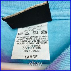 Vintage 1995 Grateful Dead tie-dye on Liquid Blue short sleeve tee shirt large