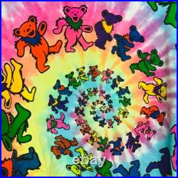 Vintage 1995 Grateful Dead tie-dye on Liquid Blue short sleeve tee shirt large
