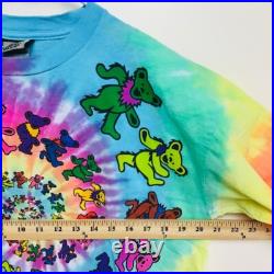 Vintage 1995 Grateful Dead tie-dye on Liquid Blue short sleeve tee shirt large