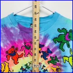 Vintage 1995 Grateful Dead tie-dye on Liquid Blue short sleeve tee shirt large