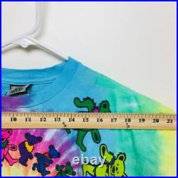 Vintage 1995 Grateful Dead tie-dye on Liquid Blue short sleeve tee shirt large