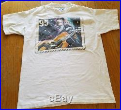 Vintage 1995 Jerry Garcia GRATEFUL DEAD Shirt XL Liquid Blue Memorial Stamp RARE