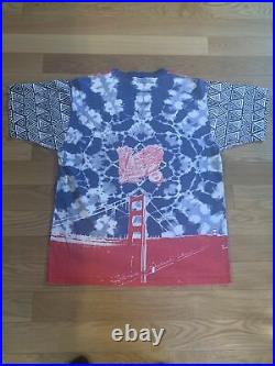 Vintage 1995 Jerry Garcia Heavens Smiles All Over Print T Shirt XL Grateful Dead