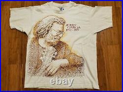 Vintage 1995 Jerry Garcia Memorial T Shirt XL Grateful Dead