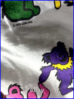 Vintage 1995 Liquid Blue GDM Grateful Dead Dancing Bears Rainbow Bears TShirt XL