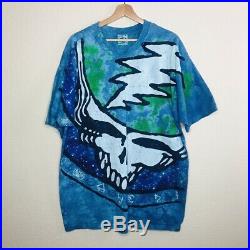 Vintage 1995 Liquid Blue Grateful Dead Tie Dye Double Sided T-shirt Size Xlarge