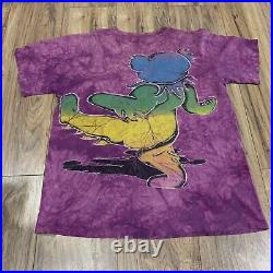 Vintage 1995 The Grateful Dead Bear The Mountain Dyed T-Shirt Men's Large