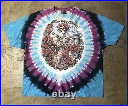 Vintage 1995 The Grateful Dead Bertha 30 Years Distressed Shirt 2XL Liquid Blue