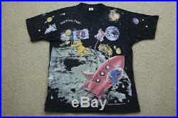 Vintage 1995 The Grateful Dead Standing on the Moon All Over Print Shirt