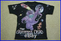 Vintage 1995 The Grateful Dead Standing on the Moon All Over Print Shirt