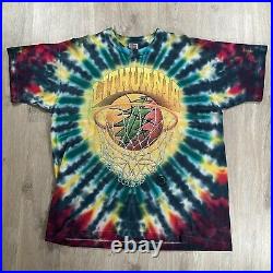 Vintage 1996 Fruit of the Loom Grateful Dead Lithuania T-Shirt Tie Dye Size XL