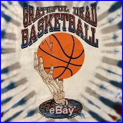 Vintage 1996 Grateful Dead Basketball T-shirt Anvil USA MADE VTG Tie Dye GDM 90s
