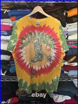 Vintage 1996 Grateful Dead Lithuania Basketball Liquid Blue Tee XL Made In USA