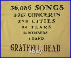Vintage 1996 Grateful Dead Pocket Logo Steal Your Face Tee Shirt Medium