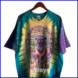 Vintage 1996 Grateful Dead Saint Bear Tie Dye Shirt
