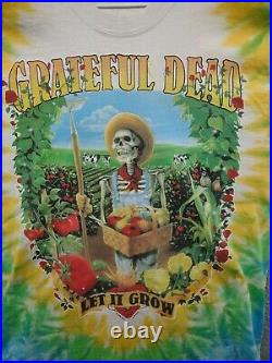 Vintage 1996 Grateful Dead Tie Dye Here Comes Sunshine Let it Grow Size L (GS2)